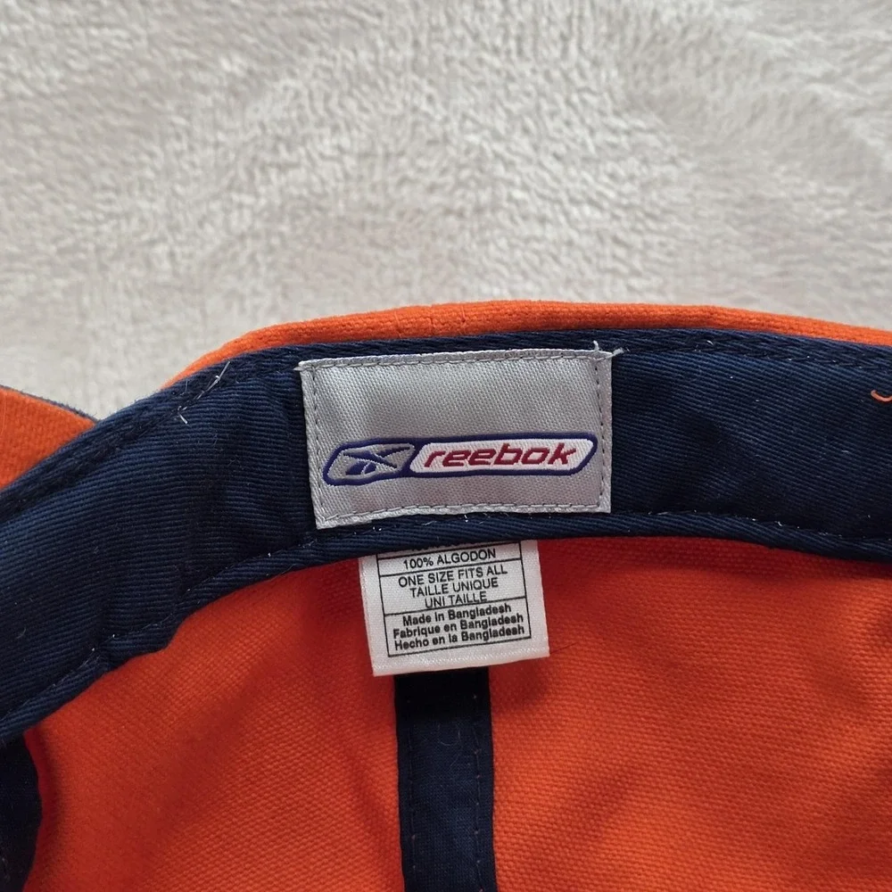 Denver Broncos Hat Cap Strap Back Mens One Size‎ Orange Blue NFL Football Reebok